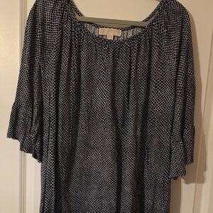 Michael Kors Monochrome Patterned Blouse